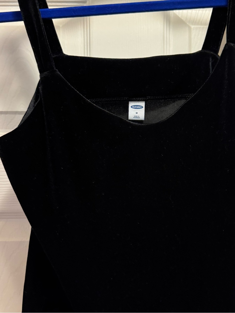 Old Navy Black Velvet Camisole Tank Top